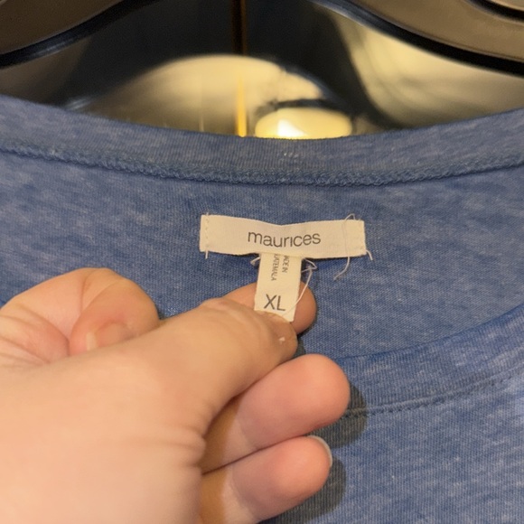 NEW! Maurices Support Local Farmers Graphic Short Sleeve T-Shirt In Vintage Blue - Picture 15 of 16